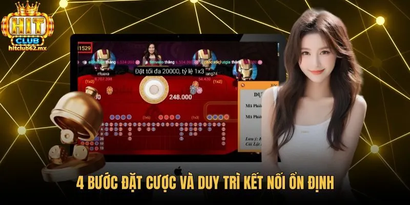 Bốn bước cược xóc đĩa livestream hitclub cùng kết nối ổn định