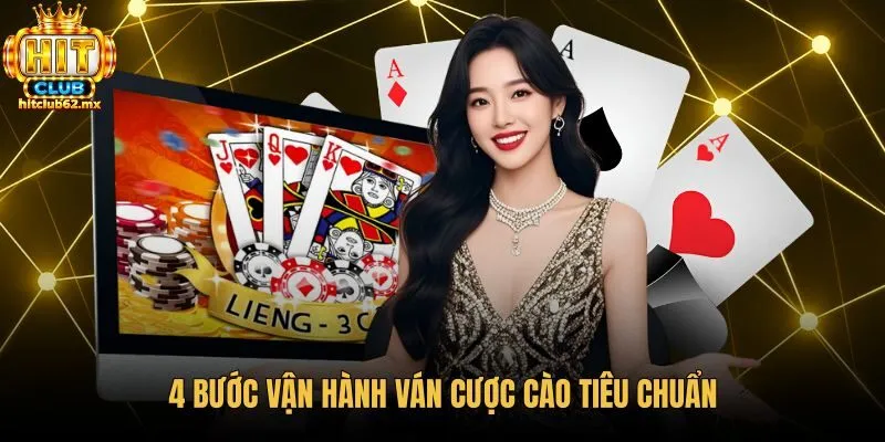 Trình tự bốn bước ván bài cào 3 lá tiêu chuẩn