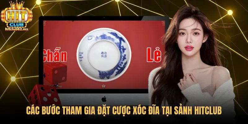 Thao tác chọn chip đặt cược xóc đĩa Hitclub chuẩn xác