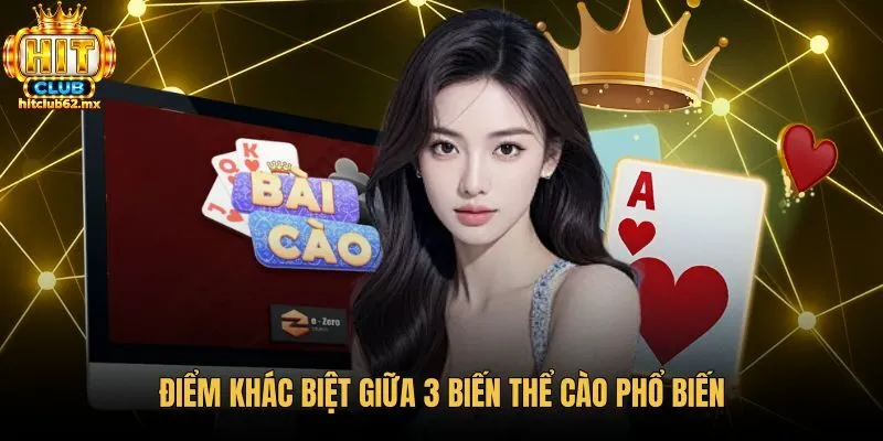 Ba biến thể bài cào 3 lá cùng cơ chế cược