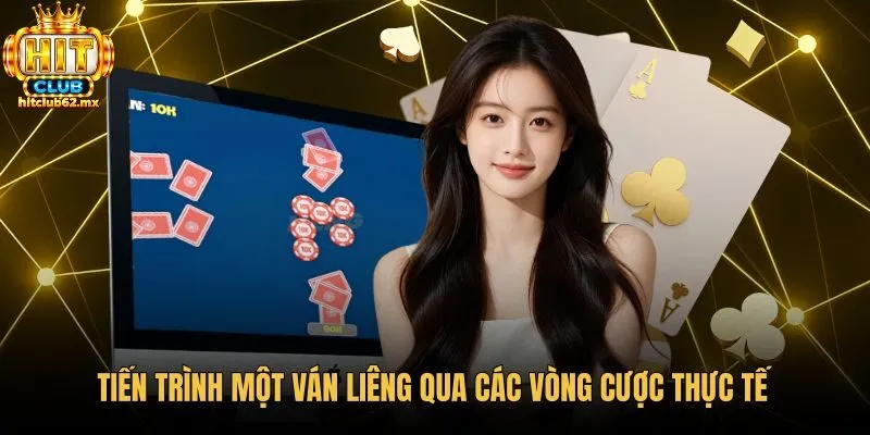 Quy trình các vòng cược trong cách đánh liêng 3 cây